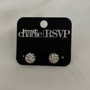 Silver Ball Earrings from Charming Charlie
